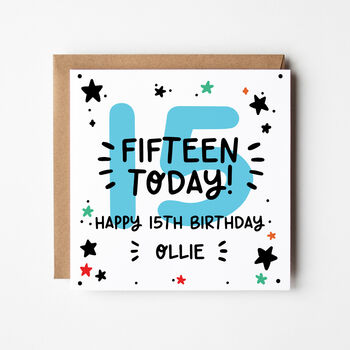Ages 10 To 18 Blue Birthday Card, 5 of 9