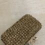 Gold Handcrafted Diamante Rectangular Clutch Purse, thumbnail 3 of 6
