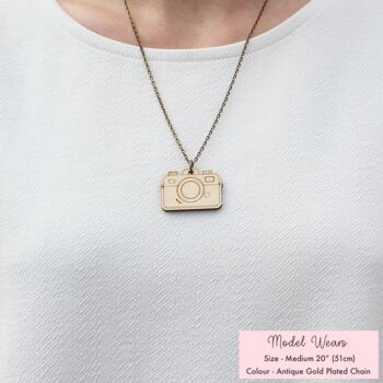 Wooden Camera Necklace, 5 of 10