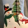 Personalised Children's Snowman Christmas Stocking, thumbnail 6 of 6