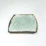 L Shaped Serving Platter, Dining Plate Curved Porcelain, thumbnail 8 of 10