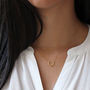 Halo Necklace Gold Vermeil, thumbnail 2 of 4