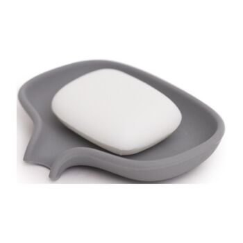 Soap Dish With Draining Spout In Recyclable Silicone, 4 of 6