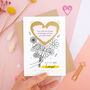 Personalised Just For You Flower Bouquet Scratch Card, thumbnail 3 of 8