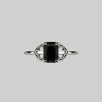 Onyx And Detailed Arches Ring, 5 of 5
