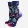 Christmas Celebrations Women's Glitter Bamboo Socks Gift Box, thumbnail 4 of 4