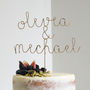 Personalised Couples Names Cake Topper, thumbnail 3 of 8
