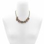 Unakite Gemstone Beaded Necklace, thumbnail 2 of 3