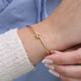 Sterling Silver Or 18ct Gold Plated Love Knot Bangle, thumbnail 1 of 3