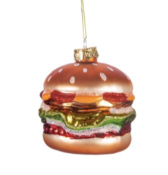 Big Fat Burger Shaped Bauble, 2 of 4