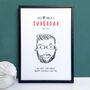 Personalised 'Super Dad' Father's Day Print, thumbnail 1 of 8