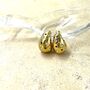 Embellished Bulb Earring In Gold, thumbnail 4 of 6