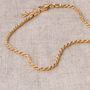 24ct Gold Plated Rope Chain Bracelet, thumbnail 1 of 3