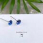 Sapphire Birthstone Earrings Gift For Her This Christmas, thumbnail 1 of 5
