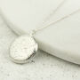 70th Or 80th Birthday Farthing Floral Locket Necklace, thumbnail 5 of 8