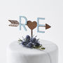 Personalised Arrow Initial Cake Topper, thumbnail 11 of 11