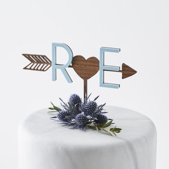 Personalised Arrow Initial Cake Topper, 11 of 11