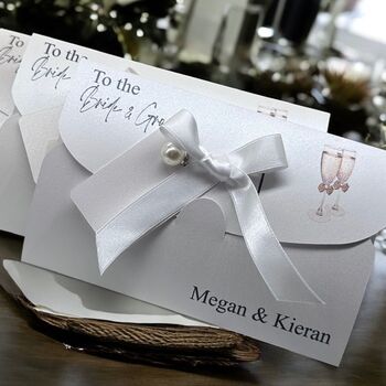 Personalised Wedding Gift Wallet, Money Or Voucher Envelope, 2 of 5