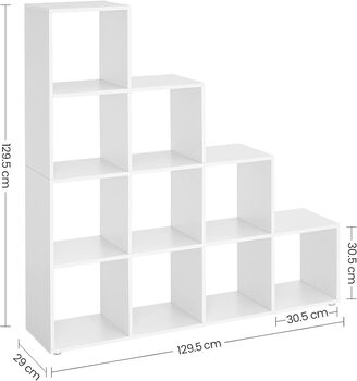 10 Compartment Bookcase For Living Room And Office, 8 of 9