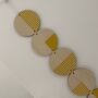 Yellow Lines Geometric Contemporary Wall Hanging Art, thumbnail 5 of 6