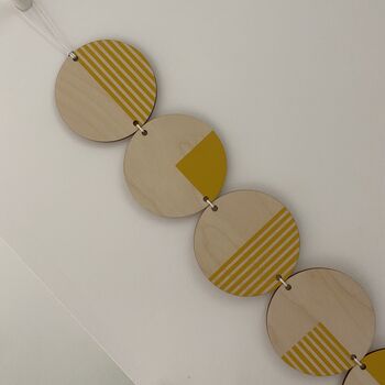 Yellow Lines Geometric Contemporary Wall Hanging Art, 5 of 6
