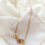 Gold Plated Dainty Memories Necklace, thumbnail 3 of 6