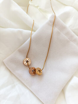 Gold Plated Dainty Memories Necklace, 3 of 6