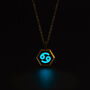 Cancer Zodiac Glowing Pendant Necklace With Uv Keyring Torch, thumbnail 1 of 12