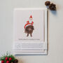 Cute 'Santa Paws' Recycled Paper Dog Christmas Card, thumbnail 1 of 2