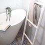 White Wooden Towel Ladder Bathroom, thumbnail 4 of 8