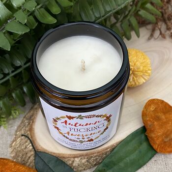 Pumpkin Spice And All Things Nice Autumn Candle, 2 of 3