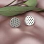 Sterling Silver Polka Dot Stud Earrings, thumbnail 1 of 2