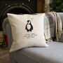 New Baby Personalised Penguin Cushion, thumbnail 3 of 3