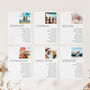 Destination Photo Wedding Table Plan Cards, thumbnail 1 of 7