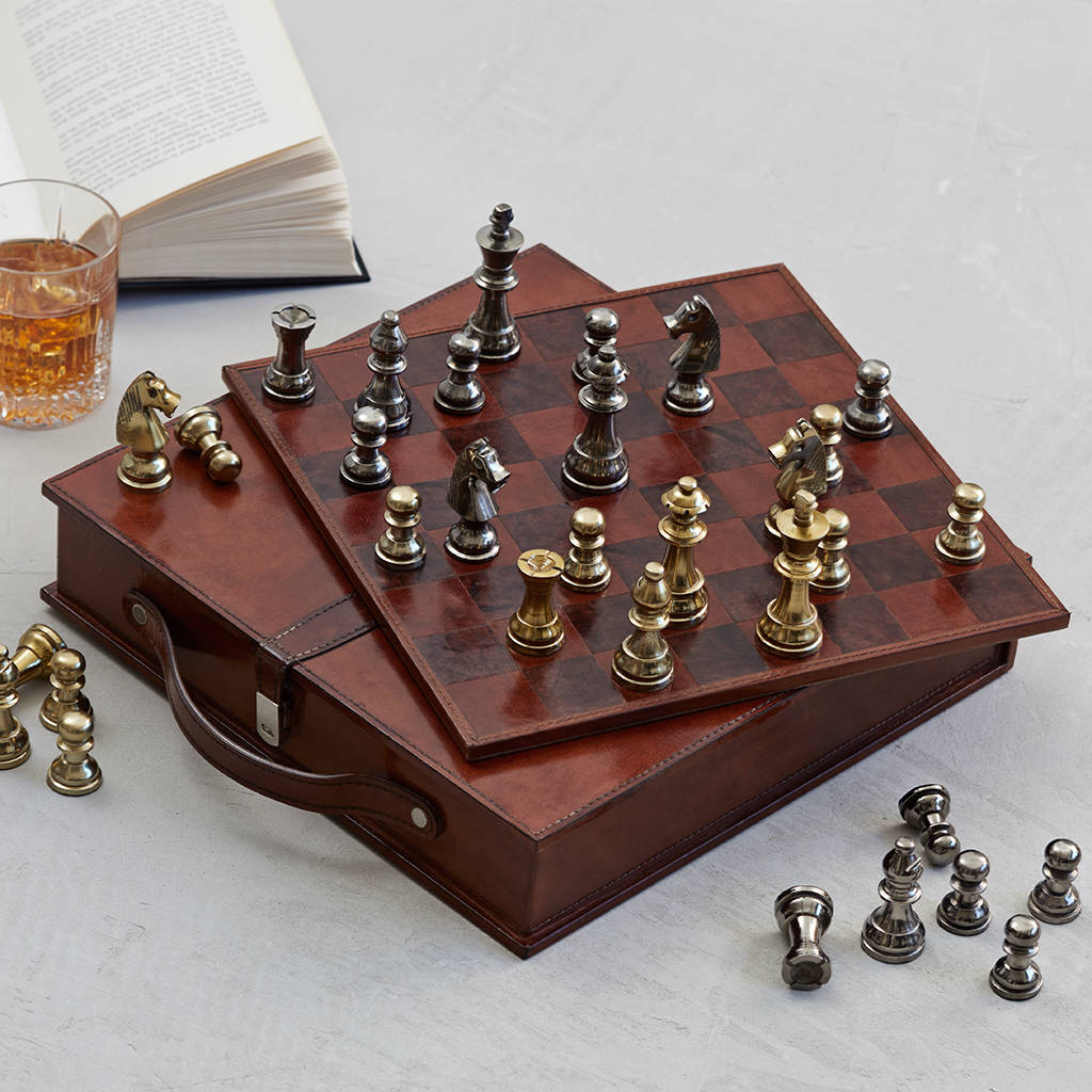 Leather Chess Board By Life Of Riley