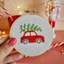 Christmas Car Embroidery Kit, thumbnail 6 of 7