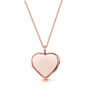 Personalised 18 K Rose Gold Plated Heart Diamond Locket, thumbnail 9 of 12