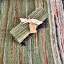 Emerald Green And Natural Rag Rug Bohemian, thumbnail 8 of 10