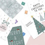 Mixed Christmas Card Pack Five Cards, thumbnail 1 of 7