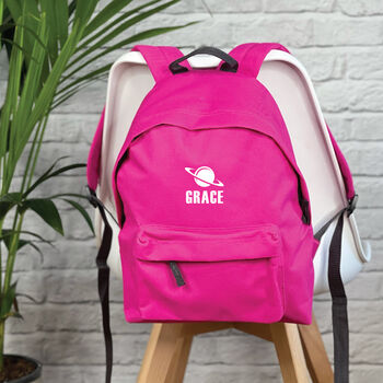 Kids Personalised Space School Rucksack, 3 of 6