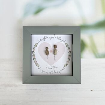 Personalised Mum And Daughter Pebble Picture, 3 of 3