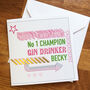 Personalised Gin Drinker Christmas Card, thumbnail 1 of 2