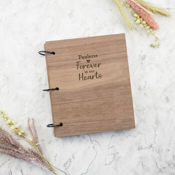Personalised Celebration Of Life Guest Book Scrapbook, 10 of 10