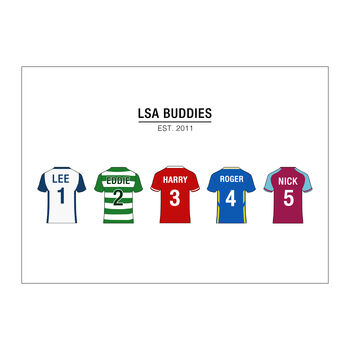 Personalised Football Team Print, 3 of 6
