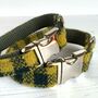 Olive Harris Tweed Dog Collar, thumbnail 1 of 3
