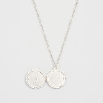 Silver Nightshade Moon Locket Necklace, 3 of 8