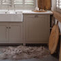 Luxurious Icelandic Rare Breed Sheepskin Rug In Warm Pebble, thumbnail 2 of 4