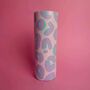 Pastel Leopard Print Hand Painted Tall Vase, thumbnail 3 of 7