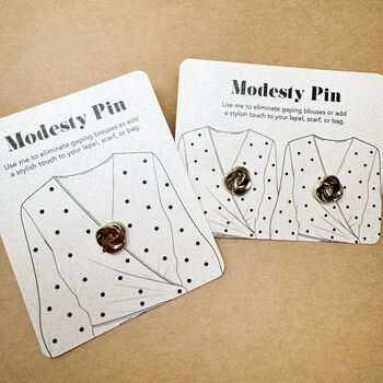 Modesty Pin, Knot Pin, Brooch, Pin Badge, Friendship Knot, 2 of 7
