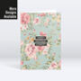 Personalised Blue Floral Design Greeting Card, thumbnail 12 of 12